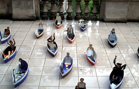 Boat People - instalacja, Dorota Podlaska 2003